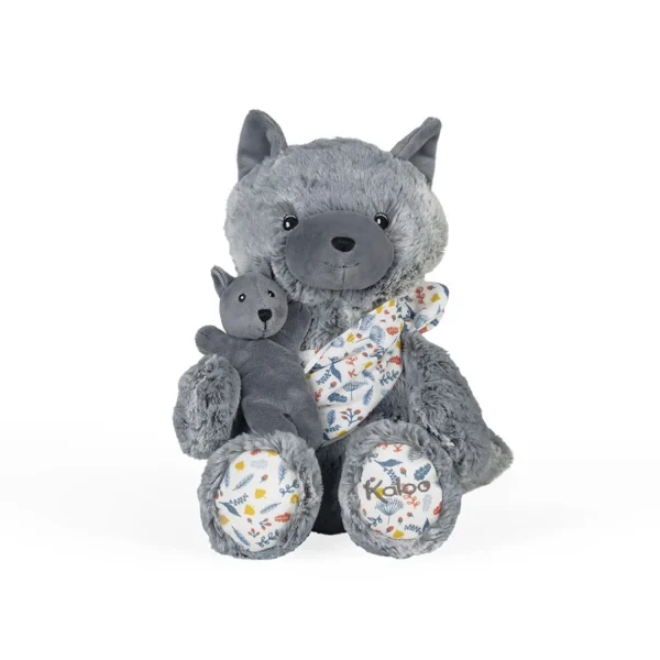 Kaloo Mummy Wolf Plush - Louise - 35 Cm (13.8 In) Flash Sale